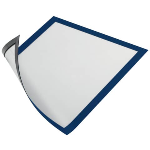 Cornici con pannello magnetico DURABLE DURAFRAME® MAGNETIC A4 PVC rigido blu scuro 236x323 mm  conf. 5 - 486907